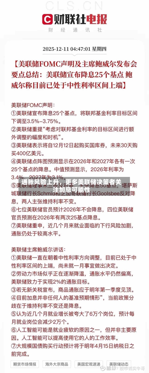 通胀风险上升，更多美联储决策者关注加息可能性-第2张图片