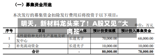 明天，新材料龙头来了！A股又见“大肉签	”-第3张图片