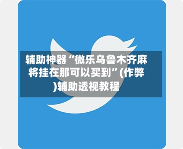 辅助神器“微乐乌鲁木齐麻将挂在那可以买到”(作弊)辅助透视教程-第2张图片