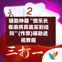 辅助神器“微乐长春麻将真能买到挂吗”(作弊)辅助透视教程
