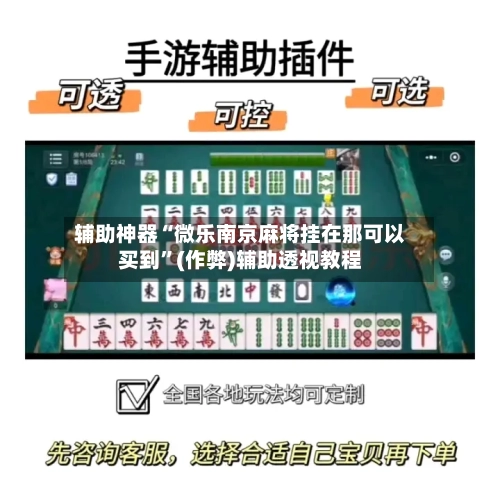 辅助神器“微乐南京麻将挂在那可以买到”(作弊)辅助透视教程-第2张图片