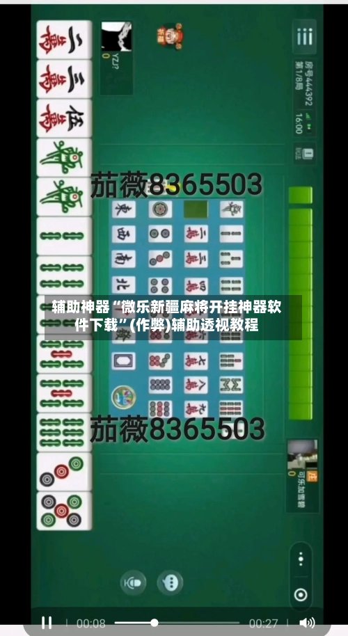 辅助神器“微乐新疆麻将开挂神器软件下载”(作弊)辅助透视教程