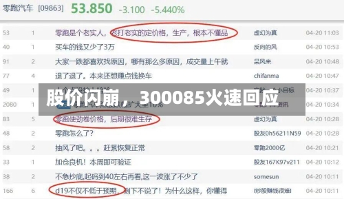 股价闪崩，300085火速回应-第3张图片