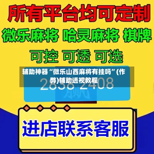 辅助神器“微乐山西麻将有挂吗”(作弊)辅助透视教程-第2张图片