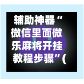 辅助神器“微信里面微乐麻将开挂教程步骤	”(作弊)辅助透视教程-第3张图片