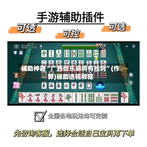辅助神器“广西微乐麻将有挂吗”(作弊)辅助透视教程