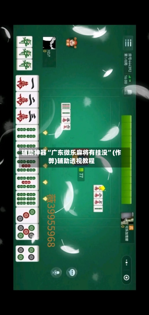 辅助神器“广东微乐麻将有挂没”(作弊)辅助透视教程