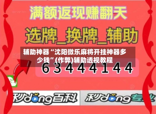 辅助神器“沈阳微乐麻将开挂神器多少钱”(作弊)辅助透视教程