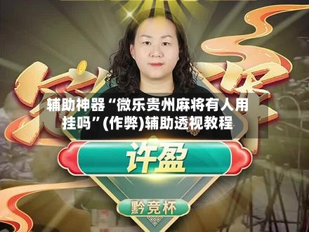 辅助神器“微乐贵州麻将有人用挂吗”(作弊)辅助透视教程-第2张图片