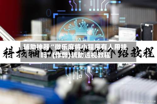 辅助神器“微乐麻将小程序有人用挂吗”(作弊)辅助透视教程-第3张图片