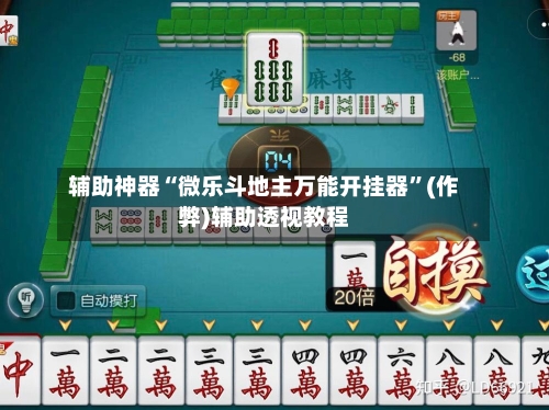 辅助神器“微乐斗地主万能开挂器	”(作弊)辅助透视教程-第2张图片