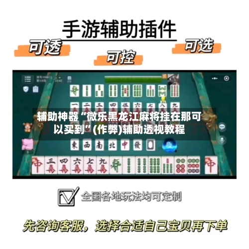 辅助神器“微乐黑龙江麻将挂在那可以买到”(作弊)辅助透视教程-第2张图片