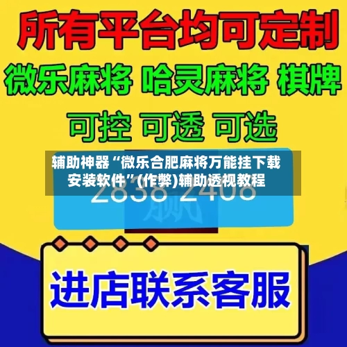 辅助神器“微乐合肥麻将万能挂下载安装软件”(作弊)辅助透视教程-第2张图片
