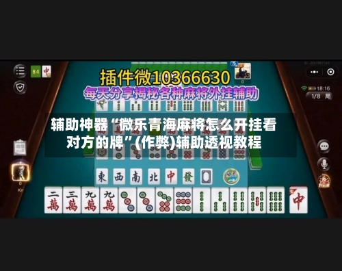 辅助神器“微乐青海麻将怎么开挂看对方的牌”(作弊)辅助透视教程