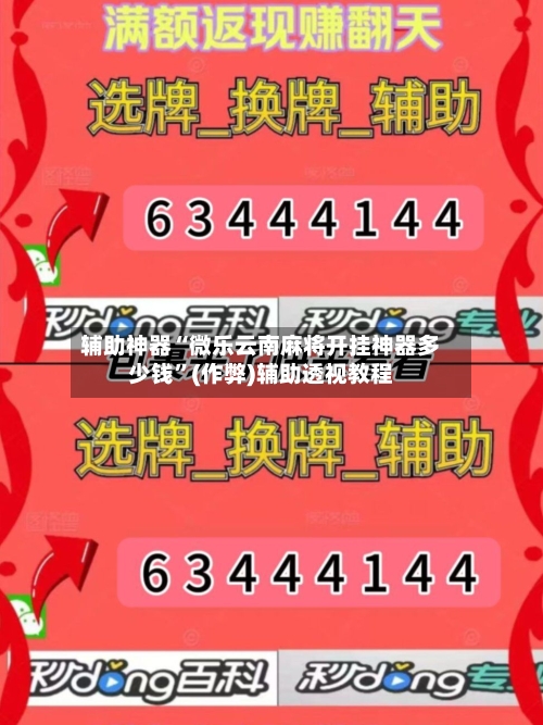 辅助神器“微乐云南麻将开挂神器多少钱”(作弊)辅助透视教程