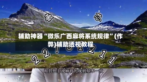 辅助神器“微乐广西麻将系统规律	”(作弊)辅助透视教程-第2张图片
