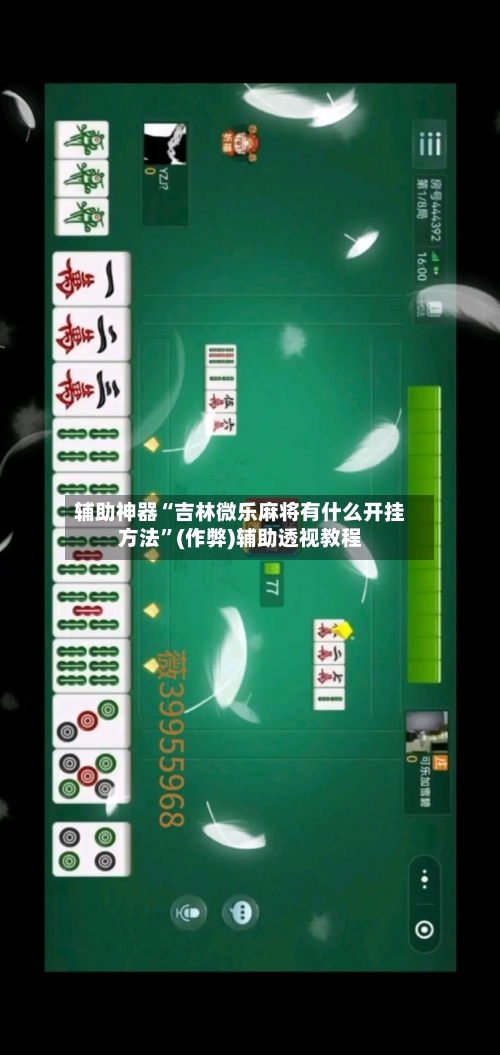 辅助神器“吉林微乐麻将有什么开挂方法	”(作弊)辅助透视教程-第3张图片