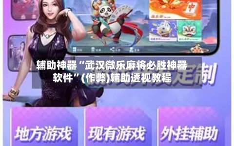 辅助神器“武汉微乐麻将必胜神器软件”(作弊)辅助透视教程-第2张图片