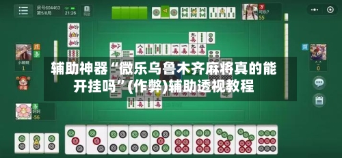 辅助神器“微乐乌鲁木齐麻将真的能开挂吗”(作弊)辅助透视教程