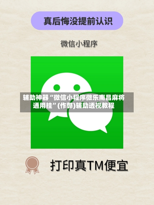 辅助神器“微信小程序微乐南昌麻将通用挂	”(作弊)辅助透视教程-第3张图片