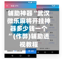 辅助神器“武汉微乐麻将开挂神器多少钱一个”(作弊)辅助透视教程-第2张图片