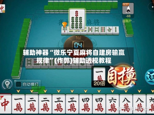 辅助神器“微乐宁夏麻将自建房输赢规律”(作弊)辅助透视教程