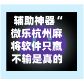 辅助神器“微乐杭州麻将软件只赢不输是真的吗”(作弊)辅助透视教程
