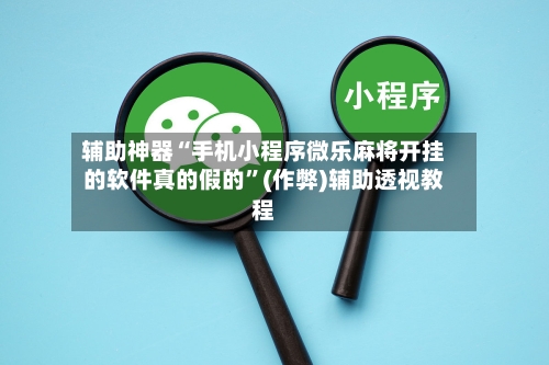 辅助神器“手机小程序微乐麻将开挂的软件真的假的”(作弊)辅助透视教程-第2张图片