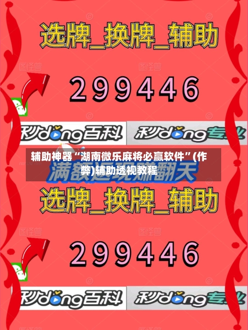 辅助神器“湖南微乐麻将必赢软件”(作弊)辅助透视教程-第2张图片