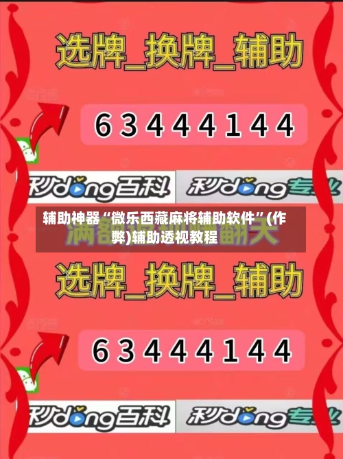辅助神器“微乐西藏麻将辅助软件”(作弊)辅助透视教程