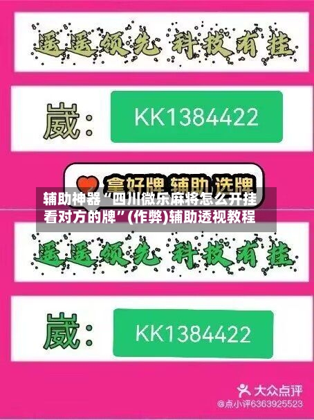 辅助神器“四川微乐麻将怎么开挂看对方的牌”(作弊)辅助透视教程