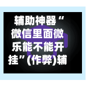 辅助神器“微信里面微乐能不能开挂”(作弊)辅助透视教程-第2张图片