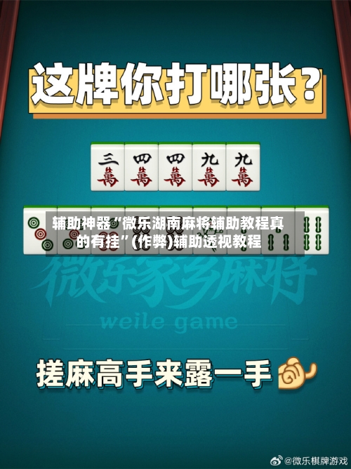 辅助神器“微乐湖南麻将辅助教程真的有挂”(作弊)辅助透视教程