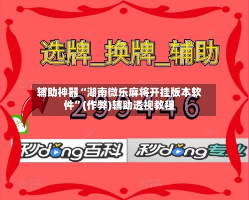 辅助神器“湖南微乐麻将开挂版本软件”(作弊)辅助透视教程