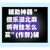 辅助神器“微乐湖北麻将有挂怎么买”(作弊)辅助透视教程-第2张图片