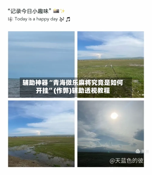 辅助神器“青海微乐麻将究竟是如何开挂	”(作弊)辅助透视教程-第2张图片