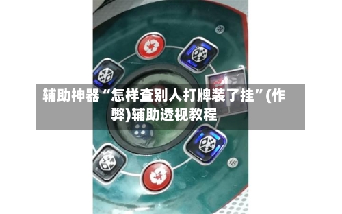 辅助神器“怎样查别人打牌装了挂”(作弊)辅助透视教程-第3张图片