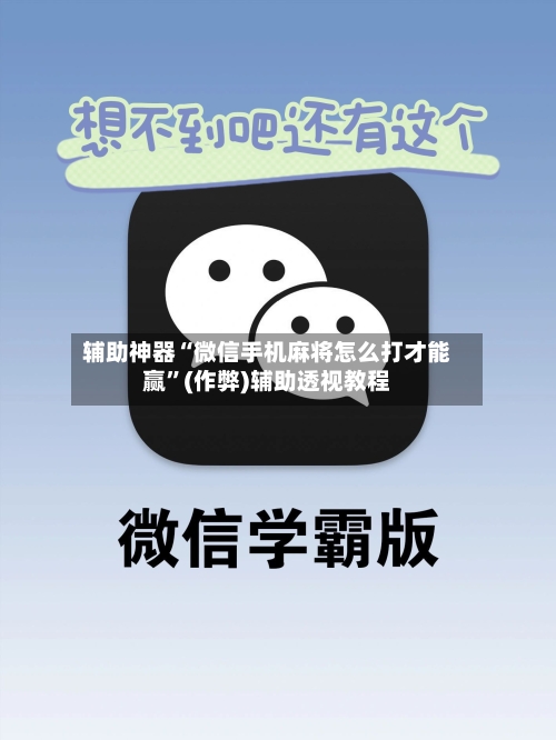 辅助神器“微信手机麻将怎么打才能赢	”(作弊)辅助透视教程-第2张图片