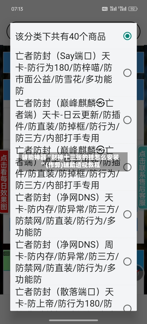 辅助神器“财神十三张的挂怎么安装”(作弊)辅助透视教程-第2张图片