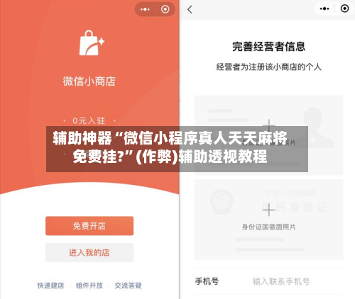 辅助神器“微信小程序真人天天麻将免费挂?	”(作弊)辅助透视教程-第3张图片