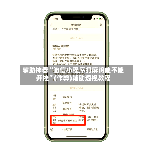 辅助神器“微信小程序打麻将能不能开挂”(作弊)辅助透视教程-第2张图片