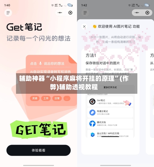 辅助神器“小程序麻将开挂的原理”(作弊)辅助透视教程-第3张图片