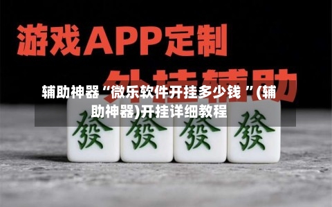 辅助神器“微乐软件开挂多少钱 	”(辅助神器)开挂详细教程-第3张图片