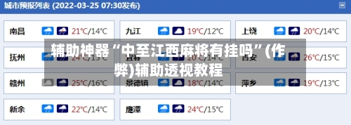 辅助神器“中至江西麻将有挂吗	”(作弊)辅助透视教程-第2张图片