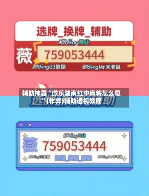 辅助神器“微乐湖南红中麻将怎么赢”(作弊)辅助透视教程