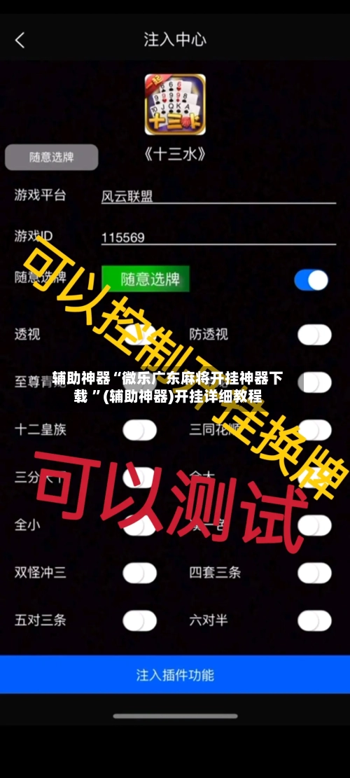 辅助神器“微乐广东麻将开挂神器下载 ”(辅助神器)开挂详细教程