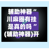 辅助神器“川麻圈有挂是真的吗 	”(辅助神器)开挂详细教程-第3张图片