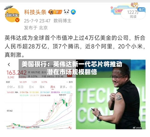 美国银行：英伟达新一代芯片将推动潜在市场规模翻倍-第2张图片