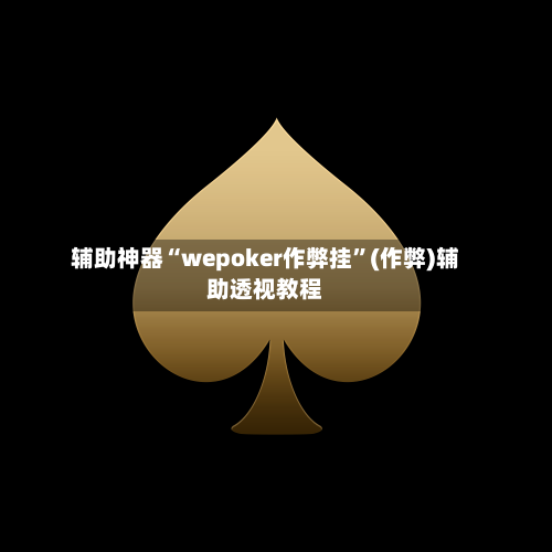 辅助神器“wepoker作弊挂”(作弊)辅助透视教程-第3张图片