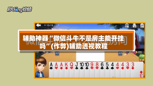 辅助神器“微信斗牛不是房主能开挂吗”(作弊)辅助透视教程-第3张图片